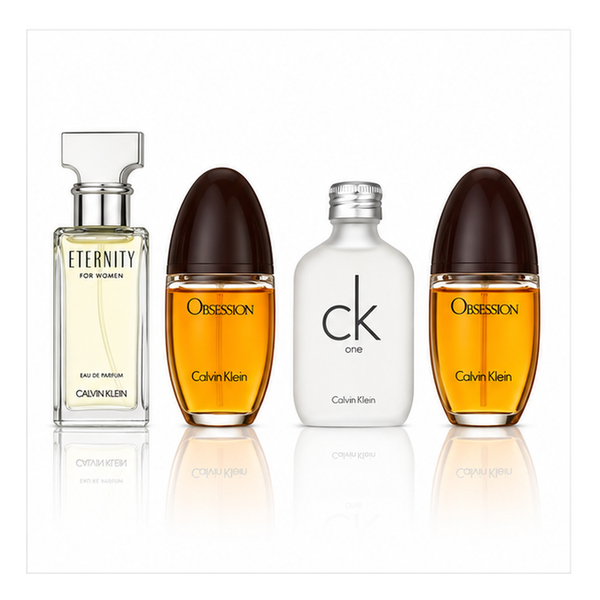 Calvin Klein Women Miniature Gift Set 15ml Eternity EDP + 15ml Ck One EDT + 2 X 15ml Obsession EDP