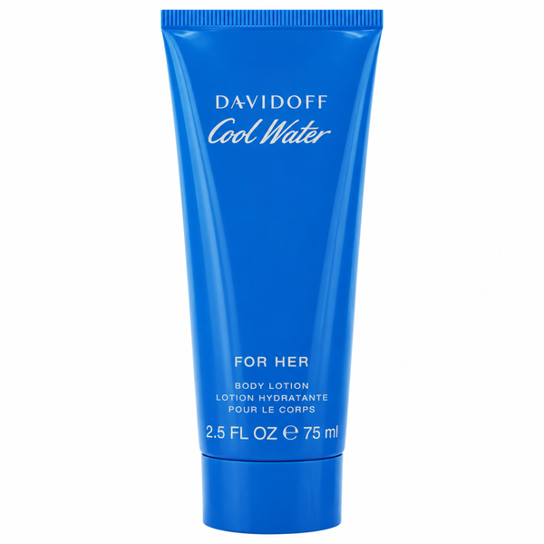 Davidoff Cool Water Woman Gift Set 50ml EDT Spray + Eau de Toilette 15ml + Body Lotion 75ml + Shower Gel 75ml