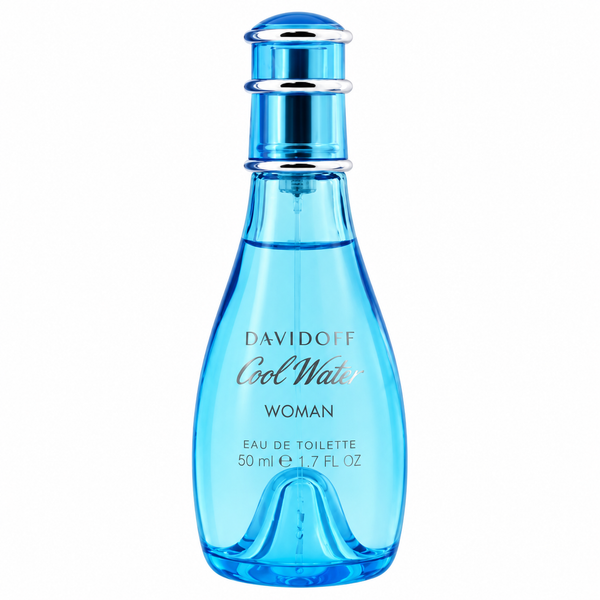 Davidoff Cool Water Woman Gift Set 50ml EDT Spray + Eau de Toilette 15ml + Body Lotion 75ml + Shower Gel 75ml