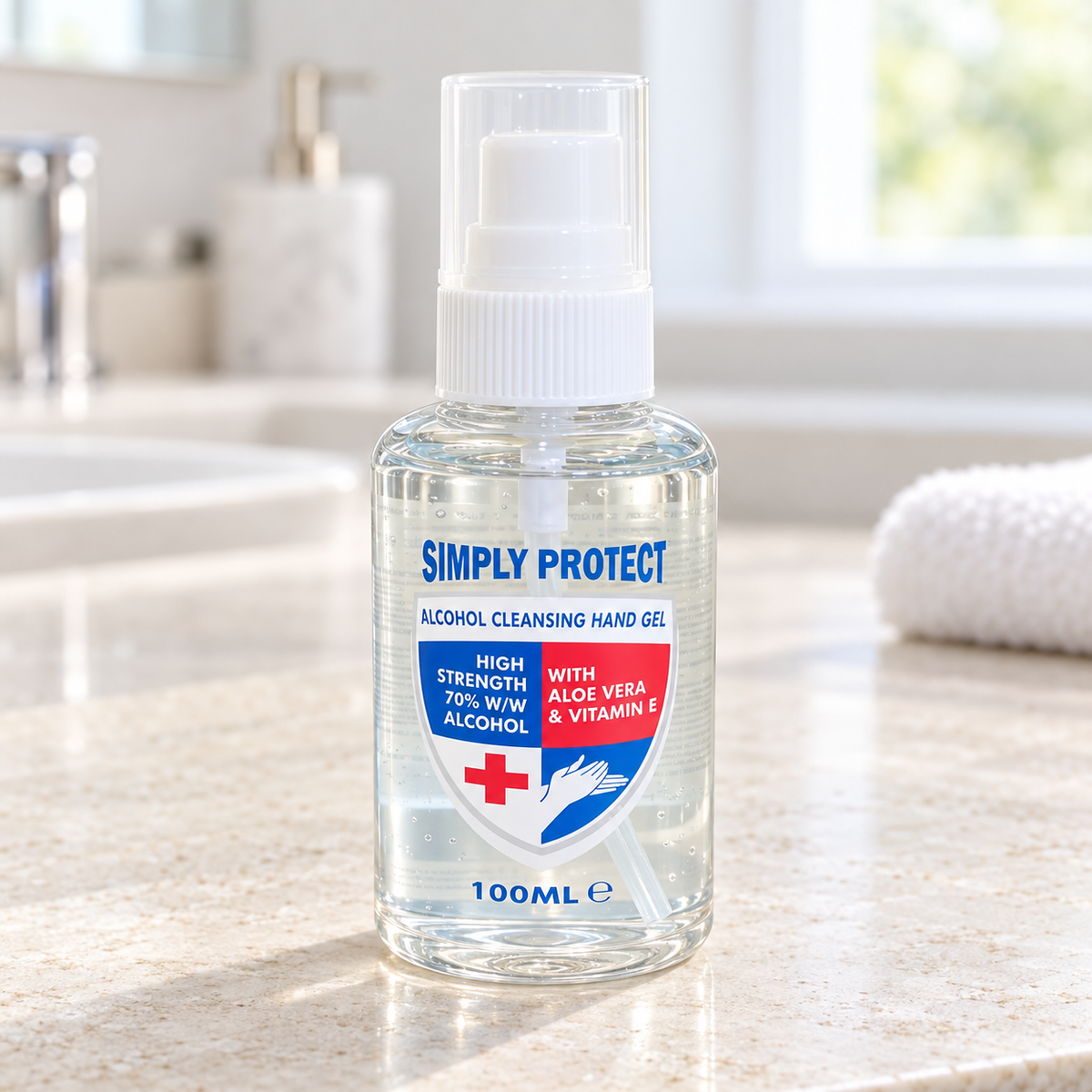 Simply Protect Alcohol Cleansing Hand Gel 100ml