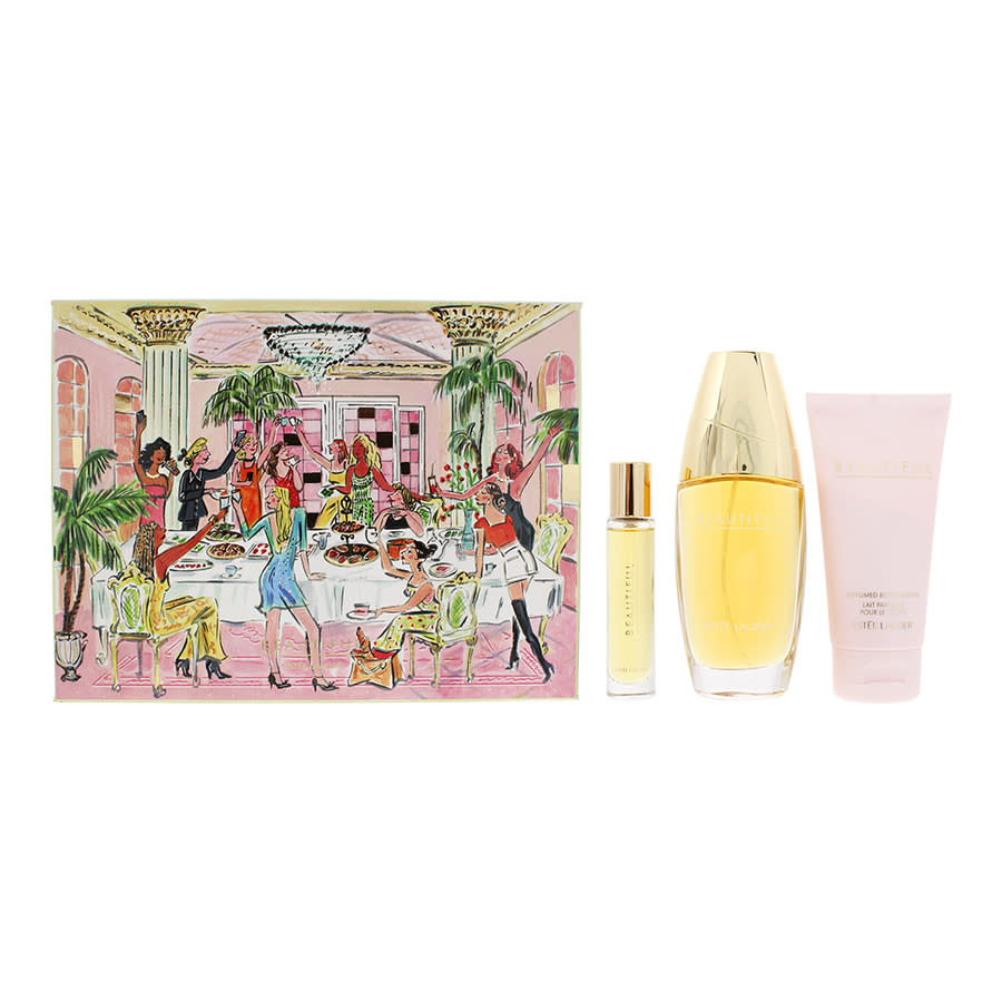 Estee Lauder Beautiful Gift Set 75ml EDP Spray + 10ml EDP Spray + 75ml Body Lotion