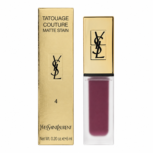 Ysl Tatouage Couture Liquid Lipstick 6ml - 4 Purple Identity