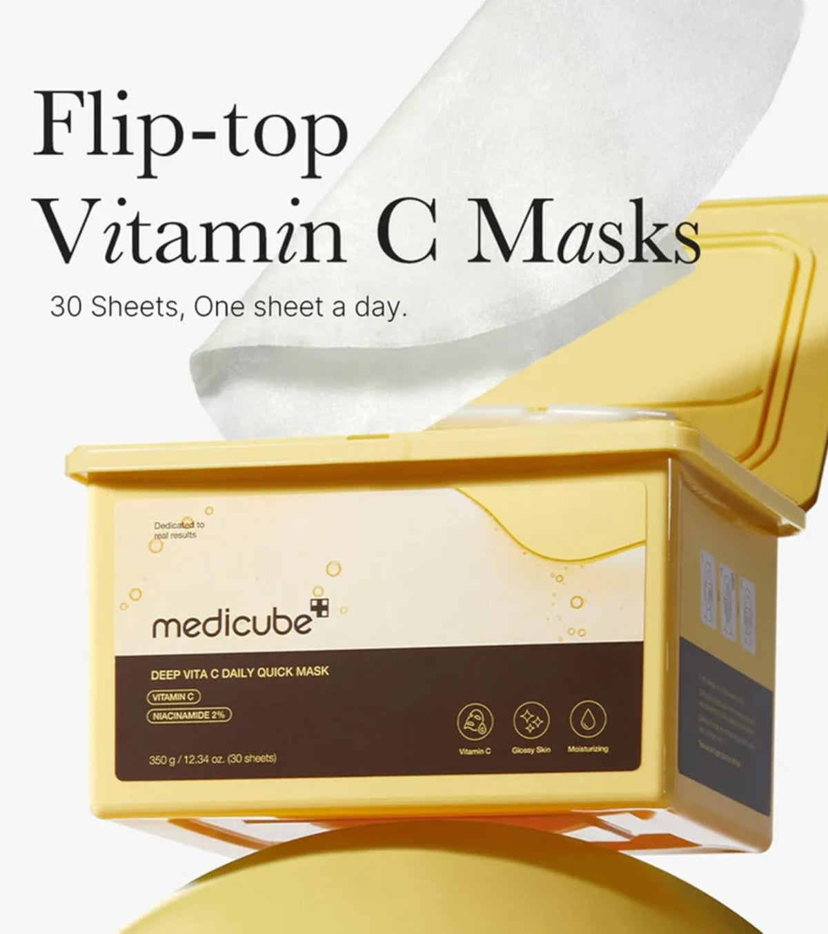 Medicube Deep Vita C Daily Quick 350g Mask (30 Sheets)